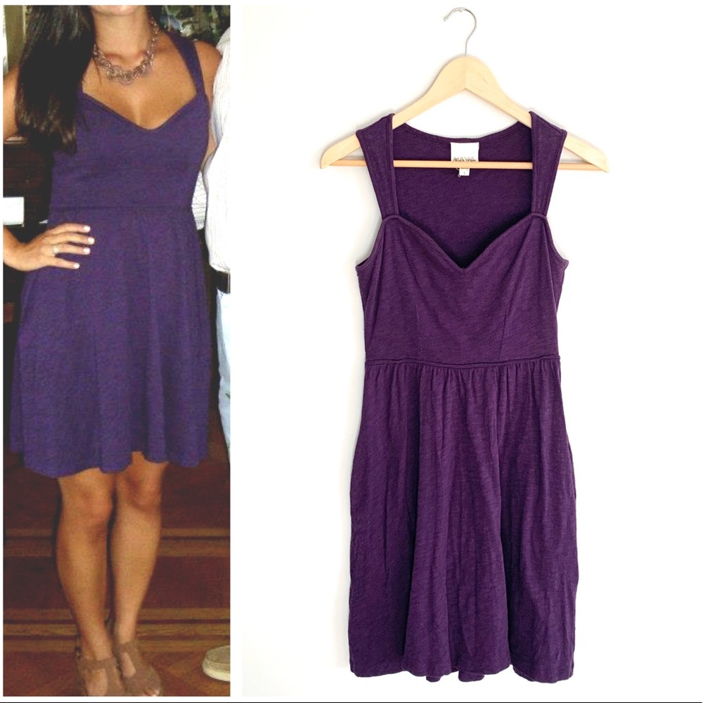 Urban Outfitters Purple Sweetheart Dress